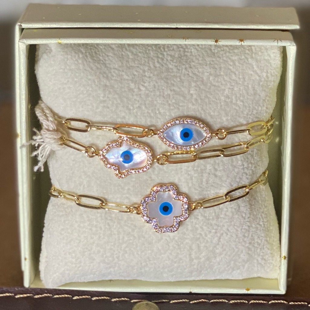 Arm Candy By Eye Candy Hamsa Bracelets 45$